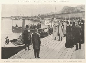 Koning Edward VII en de Tsaar in Kopenhagen